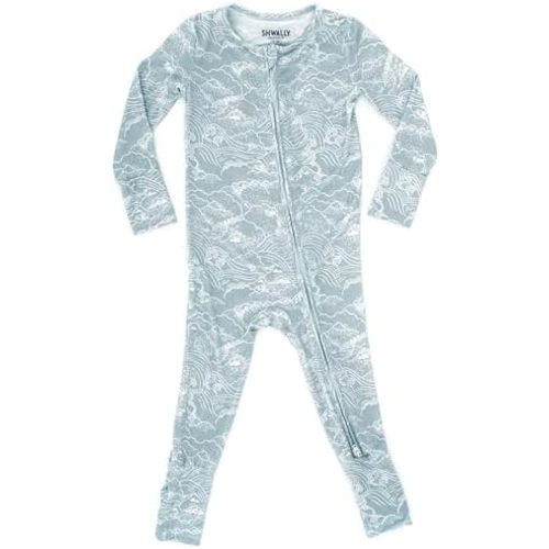 Organic Baby Bamboo Rompers with 11 Signature Prints - Infant Zipper Jumpsuits