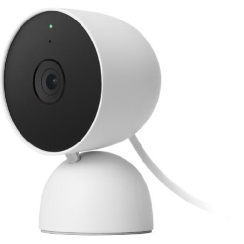 Google Nest Cam (Indoor, Wired) - Security Camera - Snow