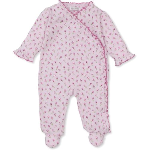 Kissy Kissy Baby Girls Infant Tulip Blossoms Print Footie