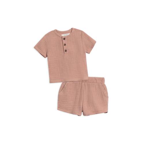 Colored Organics Organic Muslin Shirt and Shorts Set