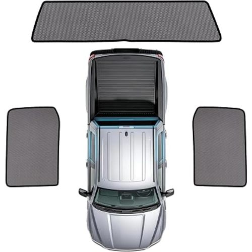 F150 Rear Window Shades 2015-2020, 3PCS Full Coverage Set