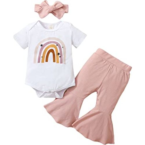 Thorn Tree Newborn Baby Girls Clothes Cotton Suit Cute Baby Kid Infant Toddler Play Wear Fall Winter Rainbow Outfits