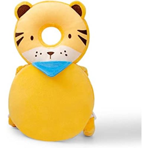 XIGUI Baby Head Protector, Toddlers Head Safety Pad Cushion, Adjustable Toddlers Head Safety Pad Cushion Backpack, Baby Back Protection for Crawling & Walking, for Age 4-24Months (Tiger)