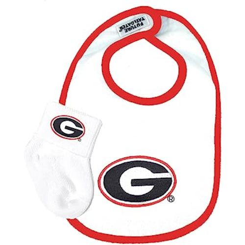 Georgia Bulldogs Baby Bib and Socks Set
