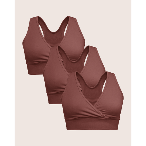 Wash Wear Spare® French Terry Nursing Bra Pack | Redwood – Kindred Bravely