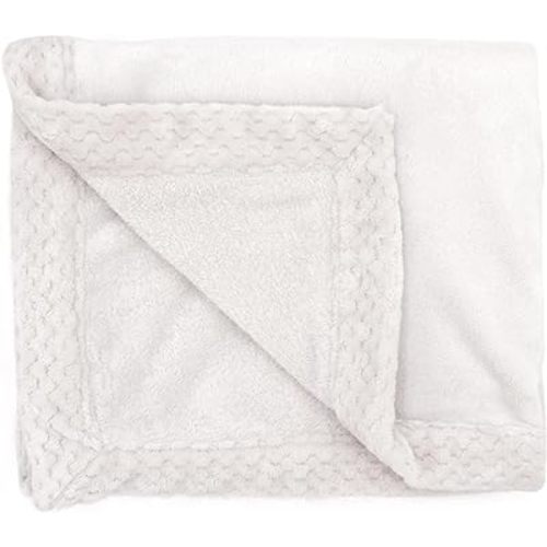 aden + anais Plush Blanket - Soft Minky Baby Blanket for Infants, Toddlers, Kids, for Crib, Stroller, Travel, Oatmeal