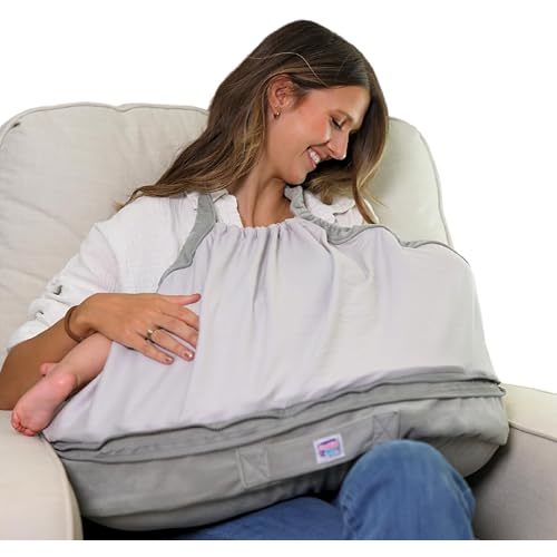 The New One Z Nursing Pillow- Nursing Cover Inside!! Support Local Family Run Business Materials! A Must-Have in New Luxurious Baby Essentials! Free Travel Bag for Baby Essentials!