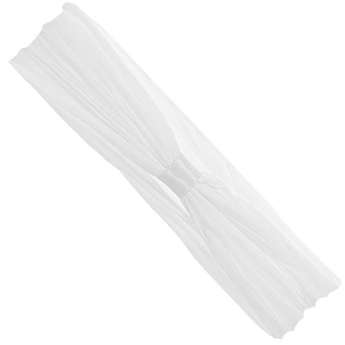 Wee Ones Baby Girls' Add-a-Bow Soft Stretch Nylon Baby Band, White, 0-6 Months