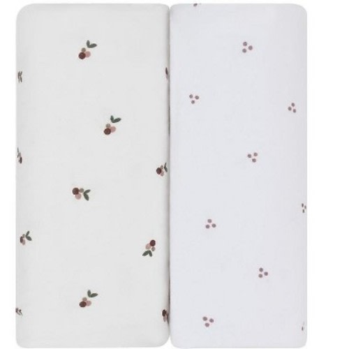 Ely's & Co. Patent Pending Waterproof  Sheet Set - Berry and Cluster Dot 2 Pack, Color: Lavender, Size: changing pad cover