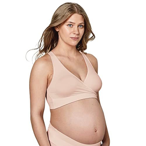Medela Keep Cool Sleep Bra | Seamless Maternity & Nursing Bra with Full Back Breathing Zone and Soft Touch Fabric