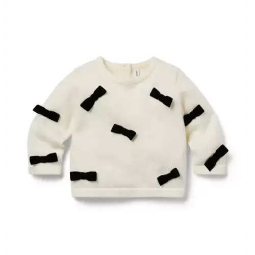 Newborn Cream And Sugar Baby Bow Cardigan by Janie and Jack