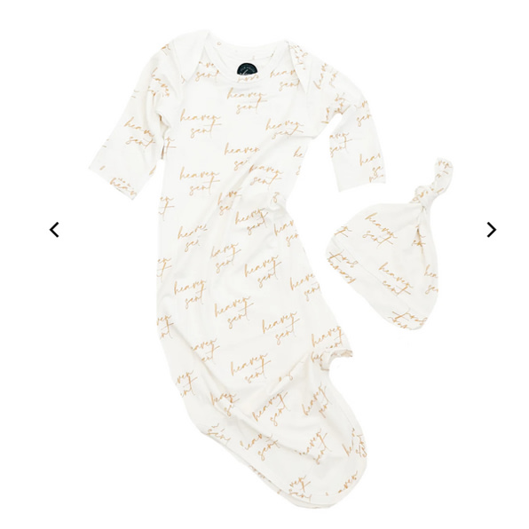 Heaven Sent Bamboo Gown & Matching Beanie – OUR HOUSE ABOVE
