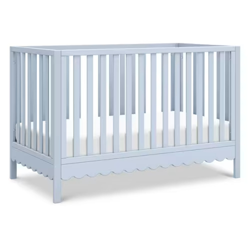 daVinci Sammy Scallop 4 in 1 Convertible Crib, Powder Blue