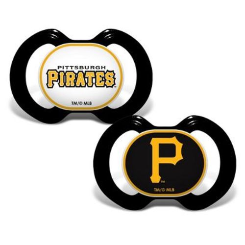 BabyFanatic Officially Licensed Unisex Pacifier 2-Pack - MLB Pittsburgh Pirates