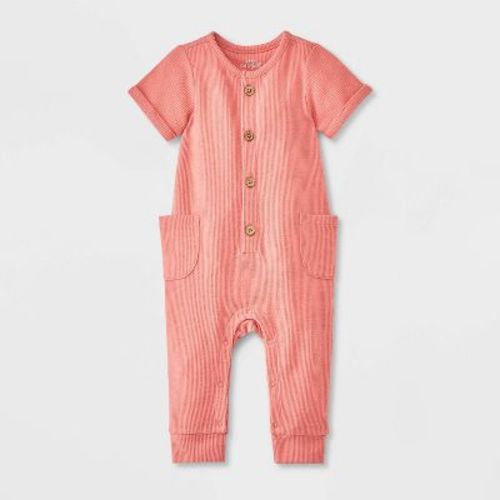 Baby Cozy Thermal Romper - Cat & Jack™, Color: Pink, Size: 3-6M