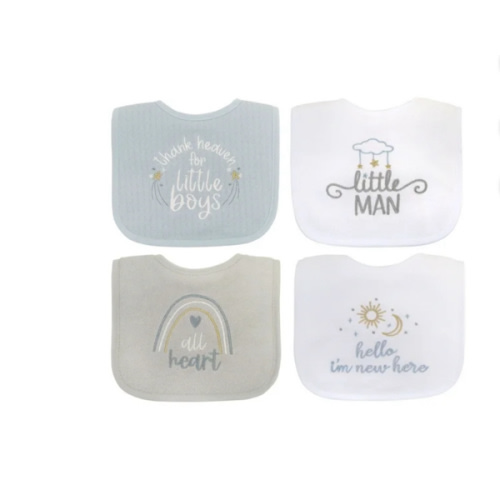 Neat Solutions Infant Boy Thank Heaven 4 Pack Bib - Walmart.com