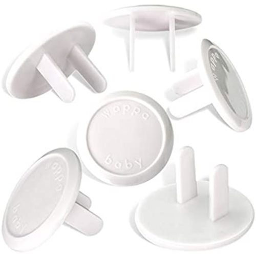 Outlet Covers Babyproofing 50-Pack by Wappa Baby | Safe & Secure Electric Plug Protectors | Sturdy Childproof Socket Covers for Home & Office | Easy Installation | Protect Toddlers & Babies | White