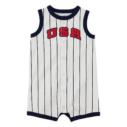 Baby Carter's USA Varsity Stripe Romper
