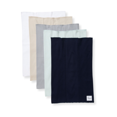 Solid Organic Cotton Burp Cloths 5 Pack Midnight