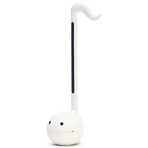 Otamatone Japanese Electronic Musical Instrument Portable Music Synthesizer from Japan by Maywa Denki Studio Award Winning, Educational Fun Gift for Children, Teens & Adults - White