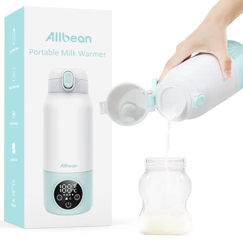 Portable Milk Warmer for Travel, Dual Heating Mode for Breast Milk & Water On The Go,17 Oz Capacity, Bottle Warmer with Fast Charging & Long Battery Life for All-Day Feeding Needs