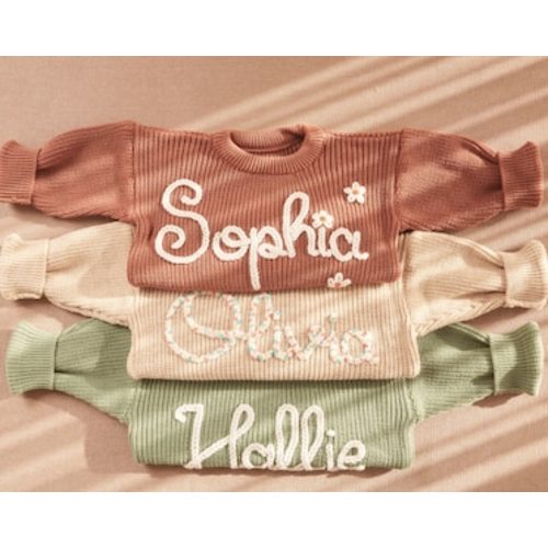 Personalized baby sweater - Etsy