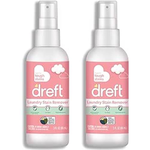 Stain Remover for Baby Clothes by Dreft, 3oz Pack of 2 Laundry Stain Remover Spray, Hypoallergenic