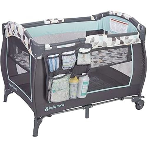 Baby Trend Trend-E Nursery Center Playard, Doodle Dots