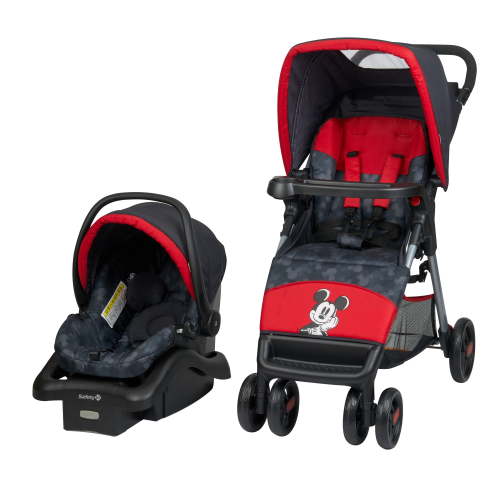 Free Shipping! Disney Baby Mickey Mouse Simple Fold LX Travel System, Lightweight Stroller with Car Seat, Toddler, Unisex