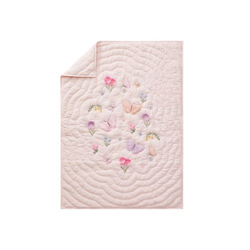 Wildflower Butterfly Baby Quilt