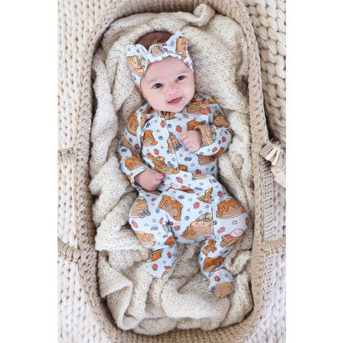 Brunch Buddies Zipper Footie