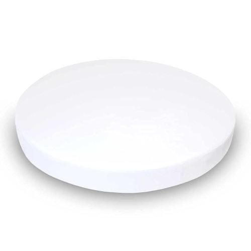 SheetWorld Baby Fitted Round Crib Sheet, 100% Cotton Jersey Hypoallergenic Sheet, Unisex Boy Girl, 42 x 42 inches, Solid White, Made in USA