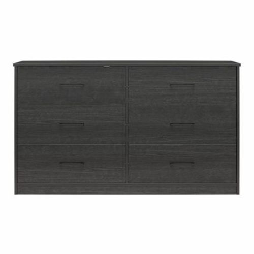Ameriwood Home Brez Build Collection Pearce Wide 6 Drawer Dresser, White