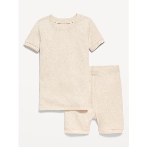 Unisex Snug-Fit Printed Pajama Shorts Set for Toddler & Baby