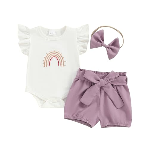 Thorn Tree Newborn Baby Girls Boys Clothes Cotton Suit Cute Baby Kid Infant Romper Play Wear Summer Rainbow Outfits