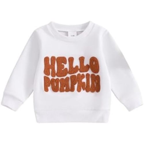 Baby Girl Boy Halloween Clothes Infant My First Halloween Onesie Pumpkin Romper Sweatshirt Bodysuit Outfit