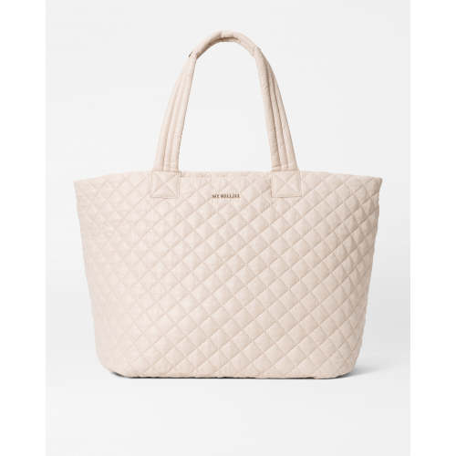 Deluxe Large Metro Quilted Tote Bag in Mushroom | MZ Wallace