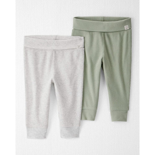 Baby Girl 2-Pack Organic Cotton Grow-With-Me Joggers - Little Planet | Carter's