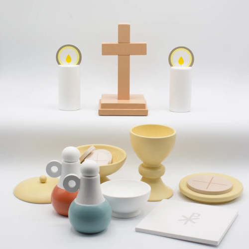 Children's Wooden Mass Kit Playset