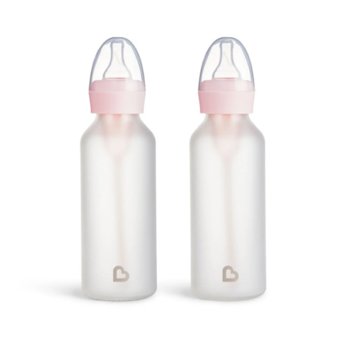 Bond™ Silicone Glass Bottle 8oz, 2pk | Munchkin
