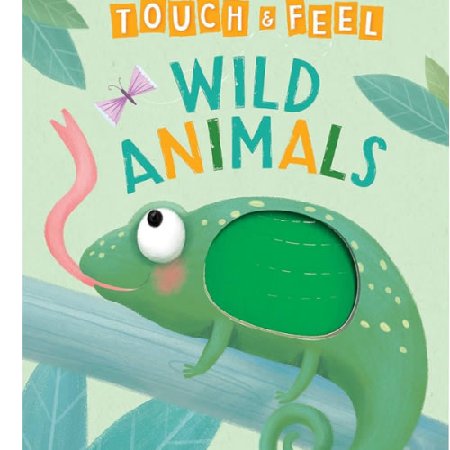 Wild Animals: A Touch and Feel Book - Children's Board Book - Educational