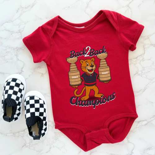 Florida Hockey Baby Onesie: Back-to-Back Champion Newborn Gift