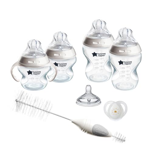 Tommee Tippee Closer to Nature Baby Bottle Newborn Starter Set, Breast-Like Nipples with Anti-Colic Valve