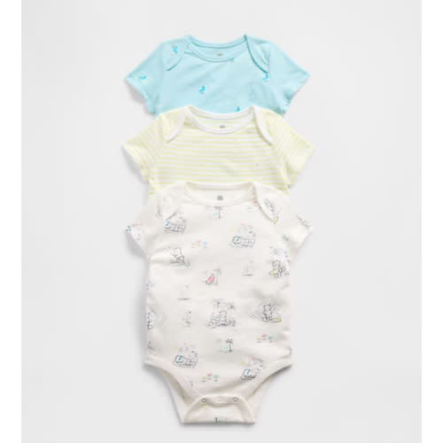 Baby First Favorites Organic Cotton Bodysuit (3-Pack)