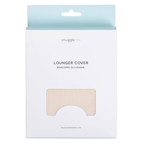 snuggle me Baby Lounger Muslin Curve Cover - Organic Cotton Fabric - Natural