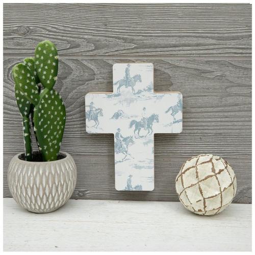 Western Cross Wood Wall Decor