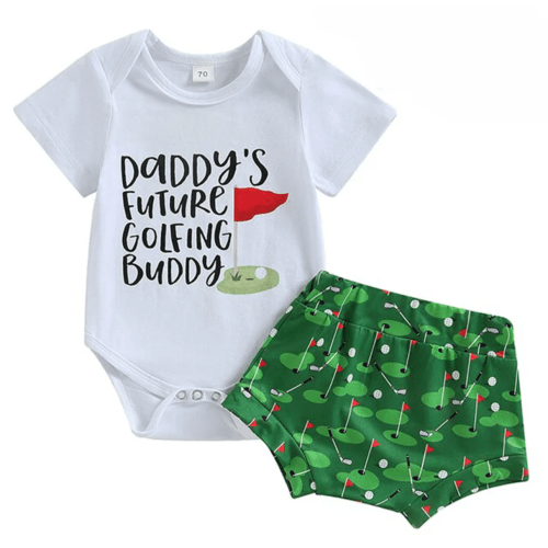 DADDY'S FUTURE GOLFING BUDDY Summer Outfit - Hazel & Bo