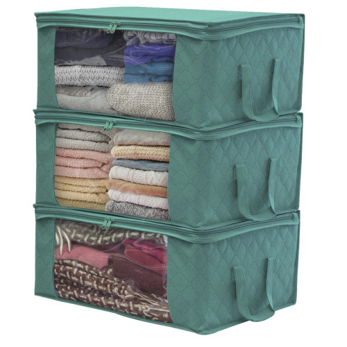 Sorbus Bamboo Sorbus Foldable Storage Fabric Cube Bin Bag Organizers & Reviews | Wayfair