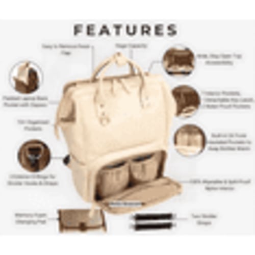 🔥 Best Trending Diaper Bag Backpack Changing Bag for Mom, Baby Shower Gift, Travel