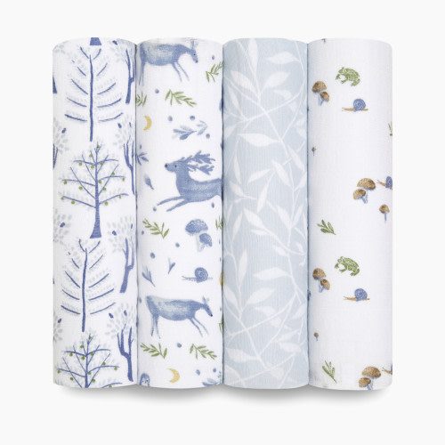 Aden + Anais Cotton Muslin Swaddle 4-Pack - Outdoors